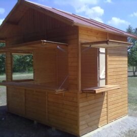 Chiosco in legno 3x2 a pannelli