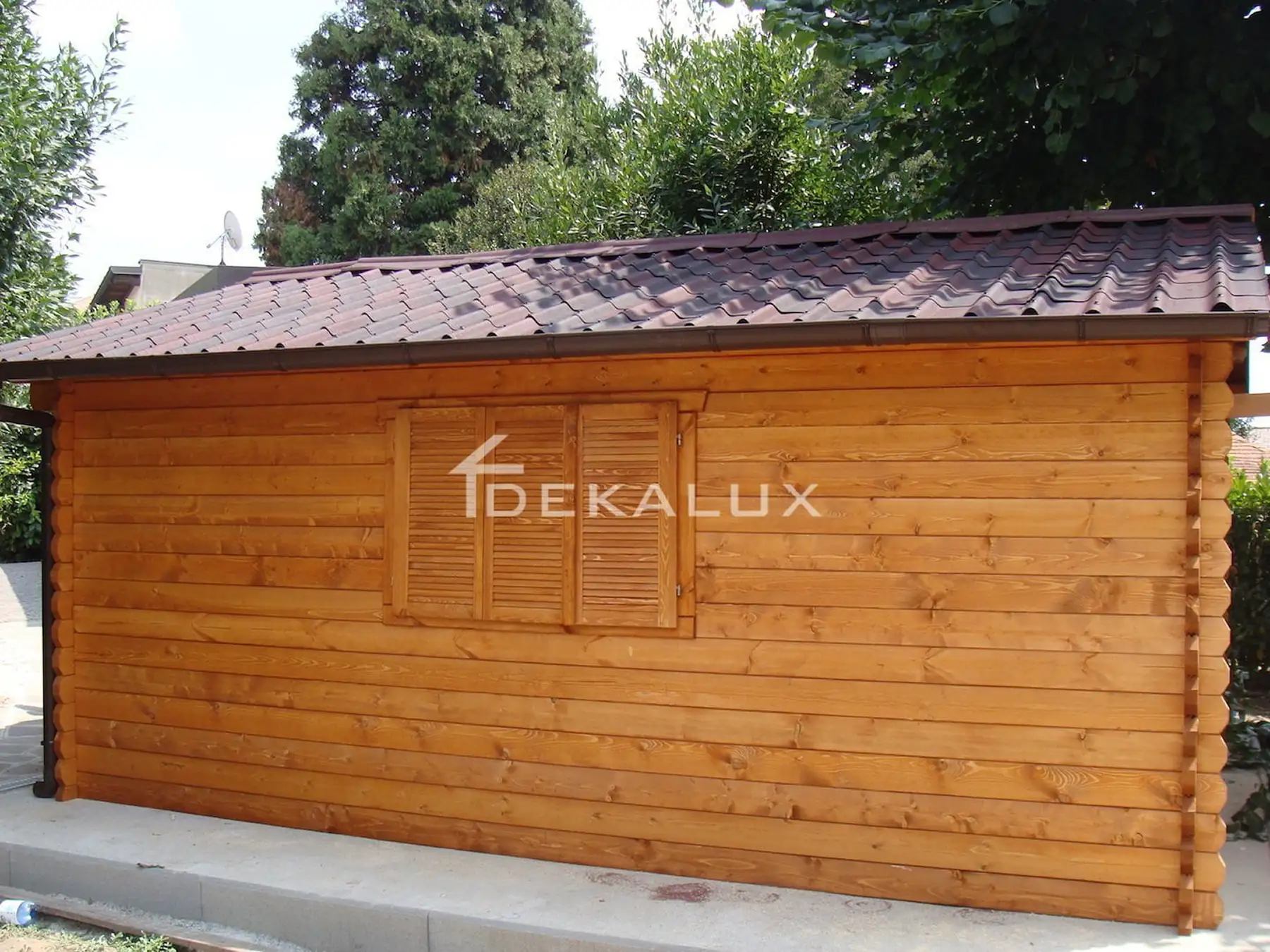 Casetta in legno 5x5 modello Venezia con porta singola - 3