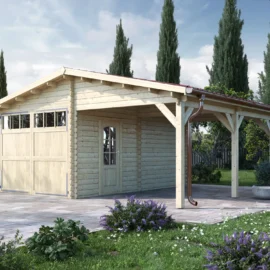 garage in legno 3x5