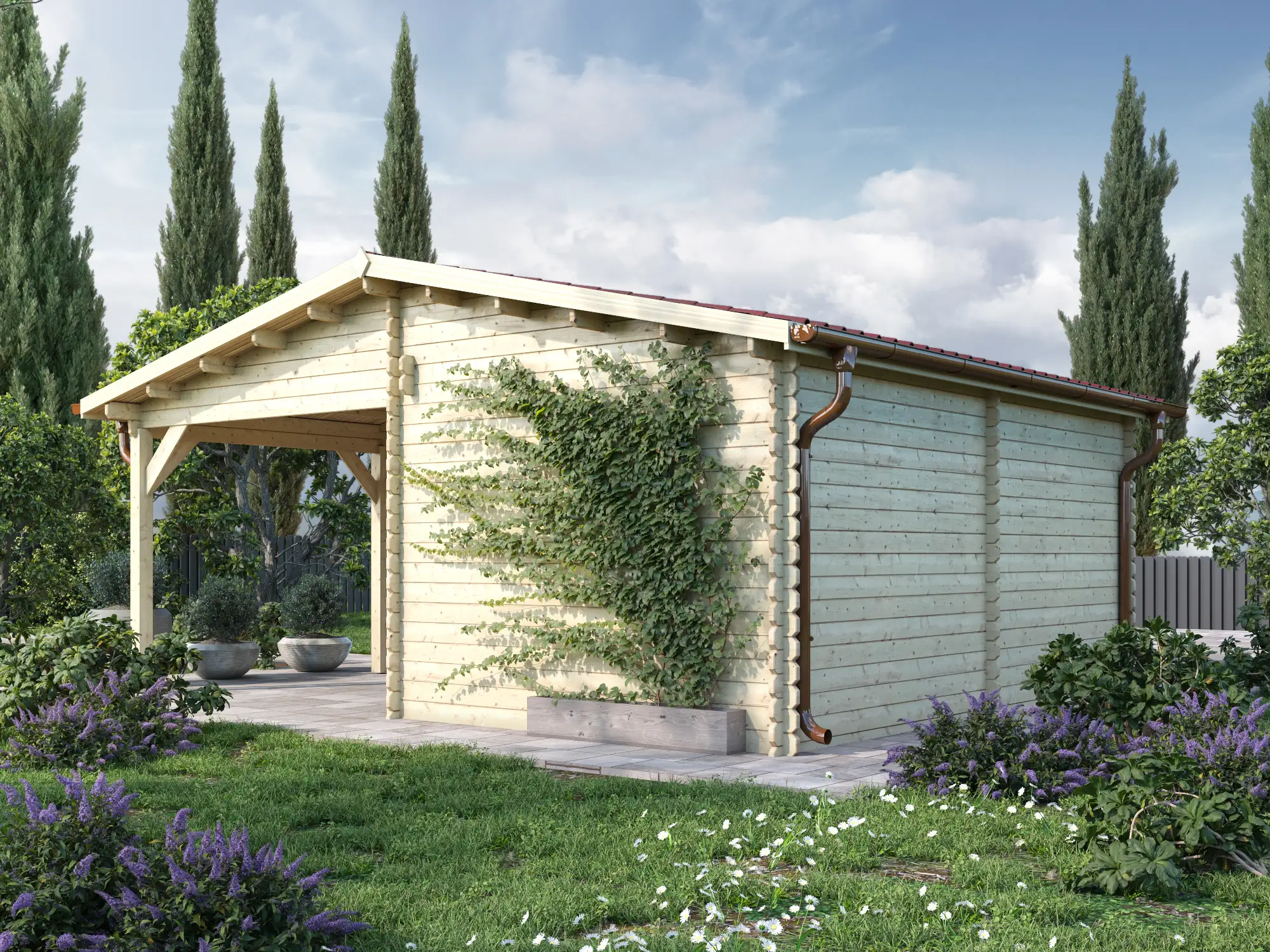 garage in legno 3x5 - 4