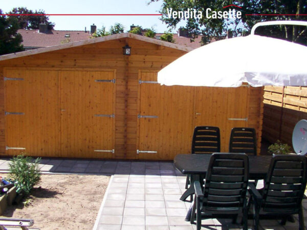 Garage in legno doppio 6x6