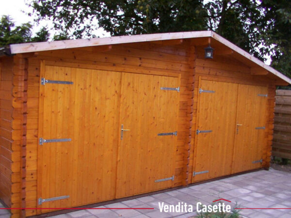 Garage in legno doppio 6x6