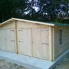 Garage in legno doppio 6x6