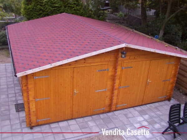 Garage in legno doppio 6x6