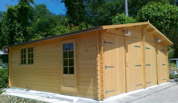 Garage in legno doppio 6x6