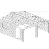 GARAGE DI LEGNO 6X6M PARETE