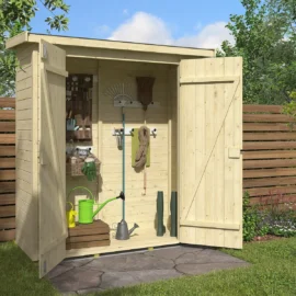 ripostiglio in legno da esterno