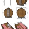 Misure Eco Sauna da esterno