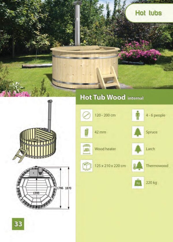 Scheda tecnicaminipiscine da esterno modello hot tube 180