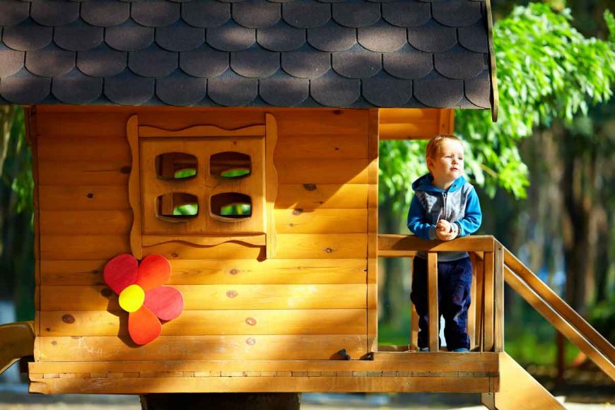 Casette in legno per bambini
