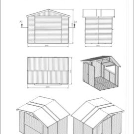 Chiosco in legno modello Rimini 3x2 - Dimensioni