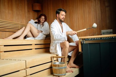 Sauna prefabbricata in legno da vivere tutto l’anno