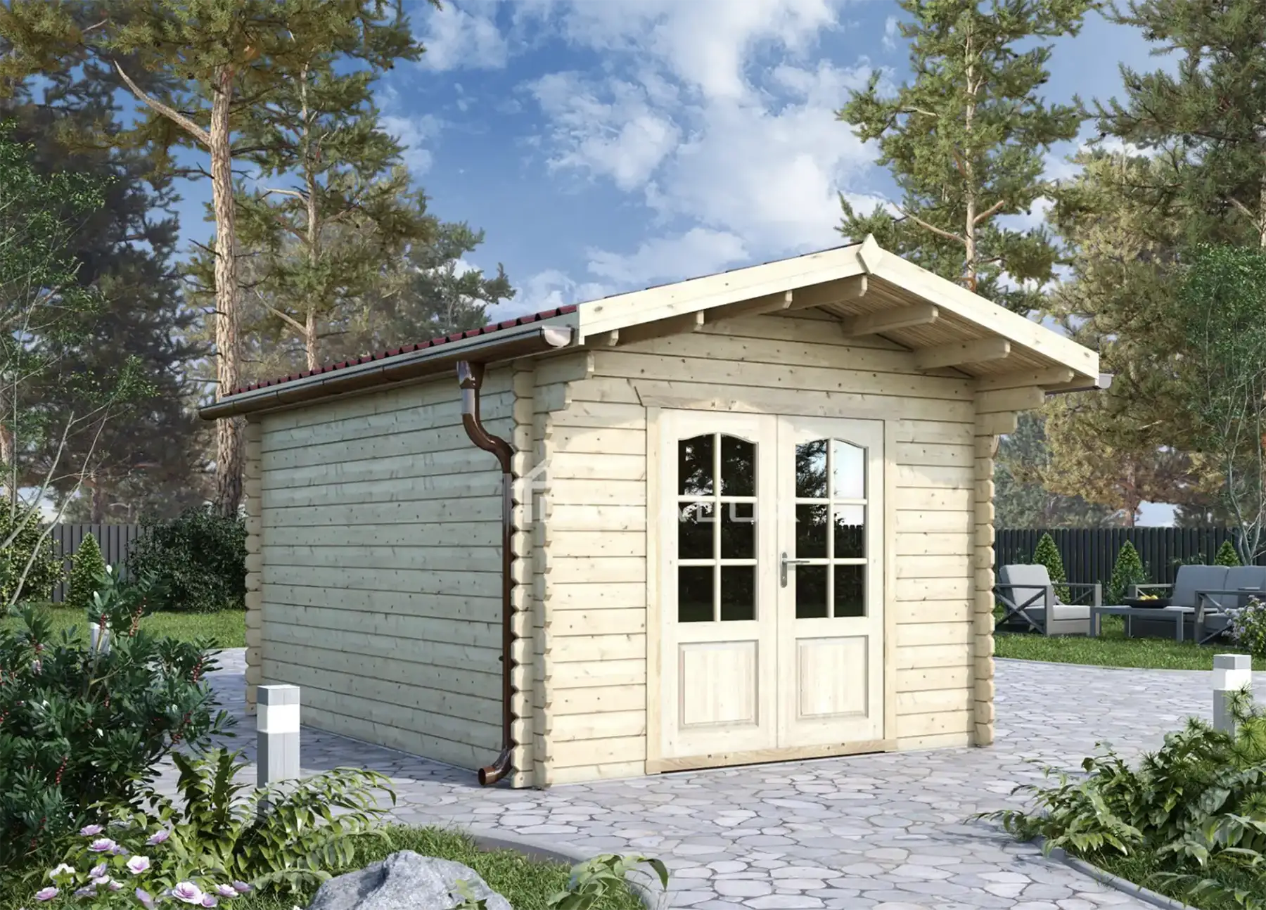 Uffici prefabbricati in legno modello Piemonte