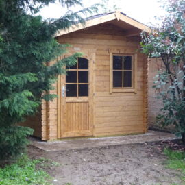 OFFERTA - Casetta in legno 2,5x2,5 (34mm) porta singola e finestra